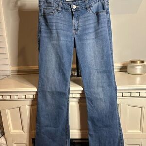 Hollister Medium Blue Wide Leg Jeans
